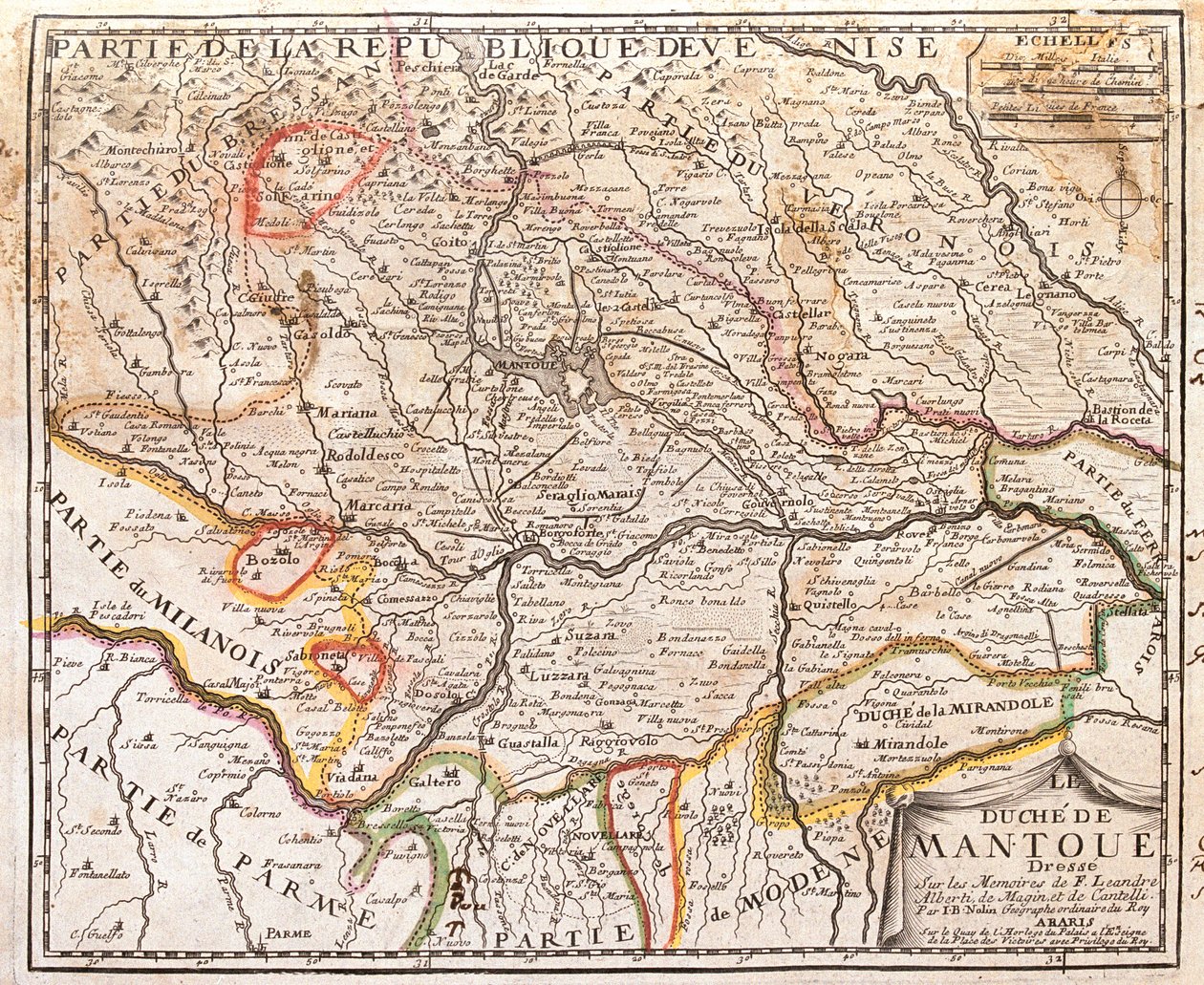 Lombardia, Veneto, Emilia-Romagna, Olaszország alkotó: Jean Baptiste Nolin