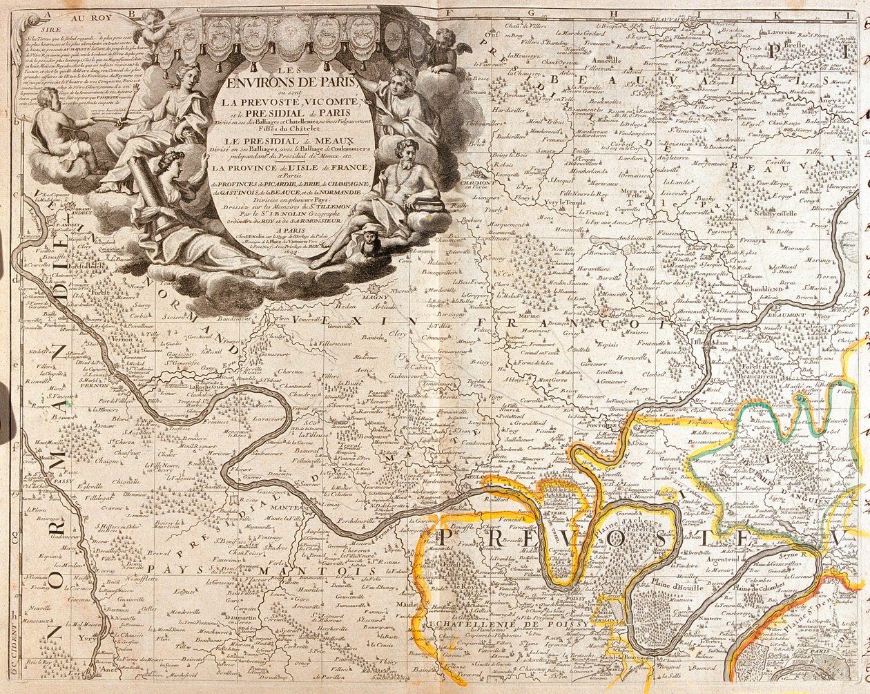 Párizs, Franciaország alkotó: Jean Baptiste Nolin