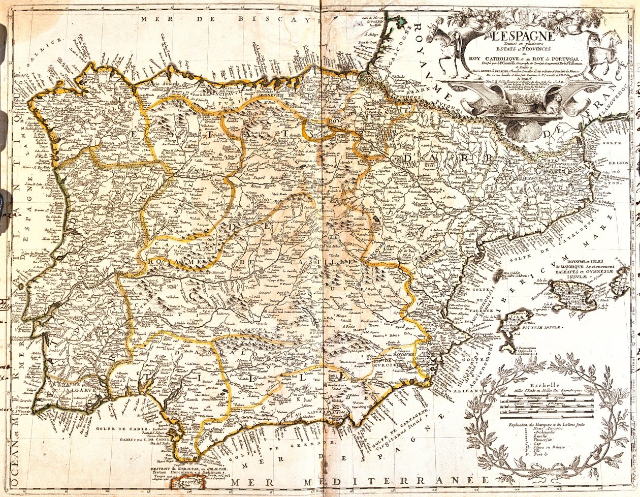 Spanyolország, Portugália alkotó: Jean-Baptiste Nolin