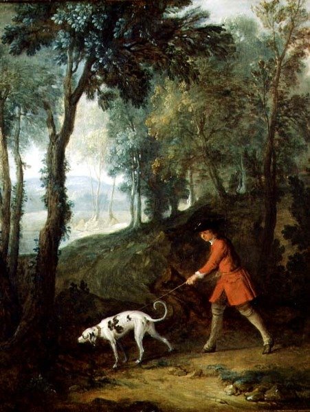 The Huntsman tuskós pórázon, 1727 körül (olaj, vászon) alkotó: Jean Baptiste Oudry