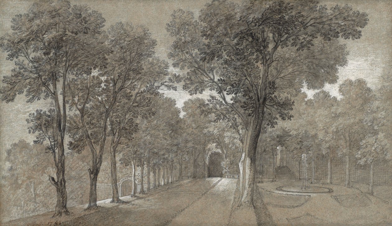 Kilátás az Arcueil parkra alkotó: Jean-Baptiste Oudry