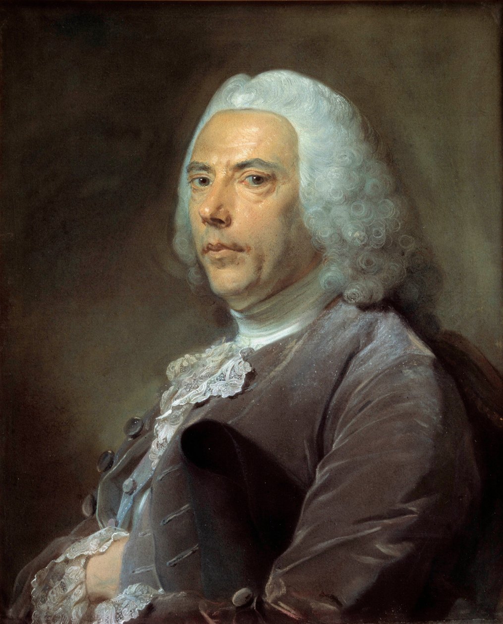 Pierre Bouguer portréja (1698-1758) A Tudományos Akadémia tagja, geometria és csillagász Jean-Baptiste Perroneau festménye (Jean Baptiste Perronneau) (1715-1783) 1753, 68 x 57 cm - - Pierre Bouguer portréja (1698) 1758) az Akadémia tagja o alkotó: Jean Baptiste Perronneau