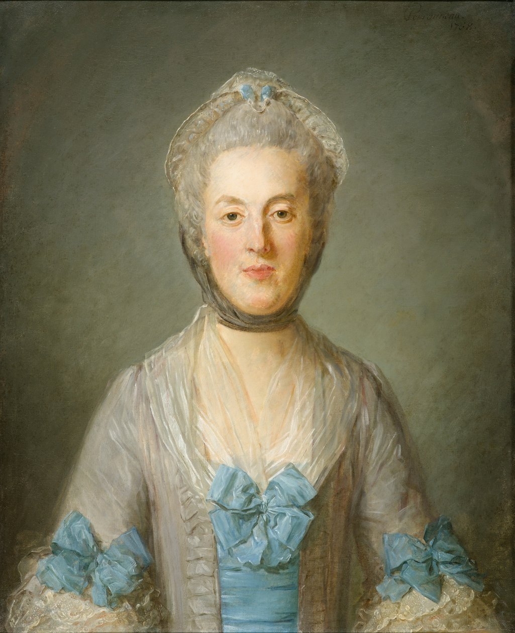 Egy hölgy portréja alkotó: Jean Baptiste Perronneau