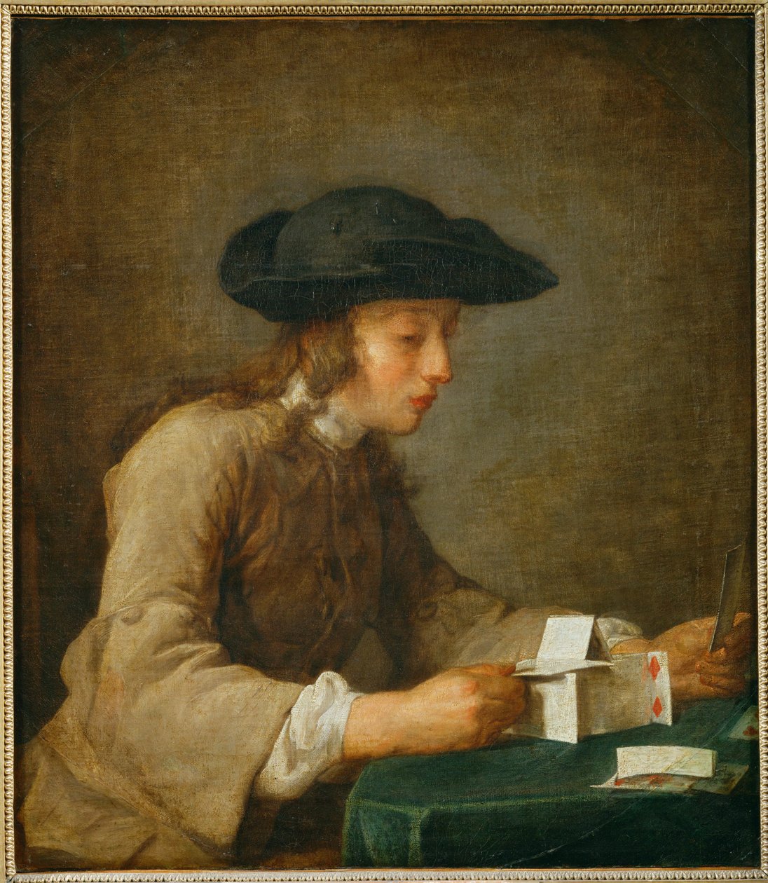 Le chateau de cartes - egy kártyavár ... alkotó: Jean-Baptiste Simeon Chardin