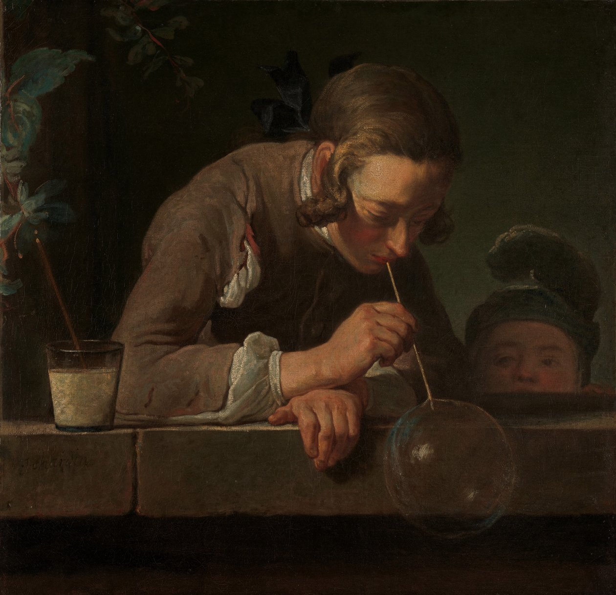 Szappanbuborékok, 1733-34 körül (olaj, vászon) alkotó: Jean Baptiste Simeon Chardin