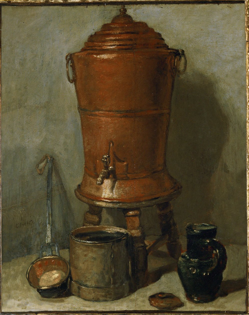 A réz ivókút ... alkotó: Jean Baptiste Simeon Chardin