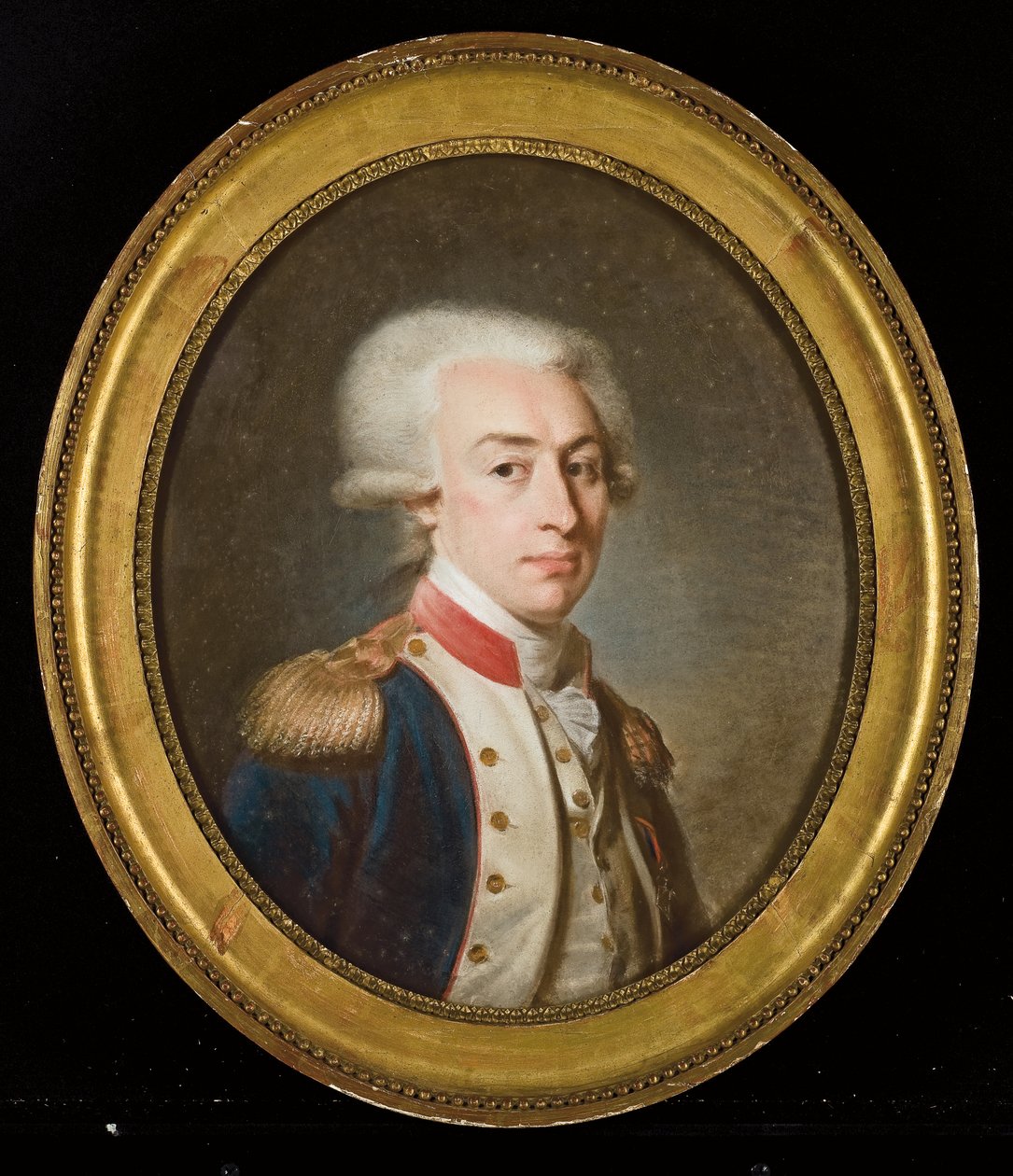 La Fayette márki portréja (pasztell, papír) alkotó: Jean Baptiste Weyler