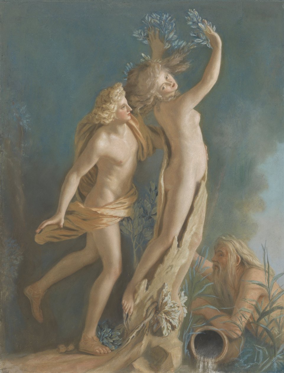 Apollo és Daphne, Lorenzo Bernini Márványcsoportja után a Galleria Borghese-ben, Rómában, 1736 alkotó: Jean Étienne Liotard