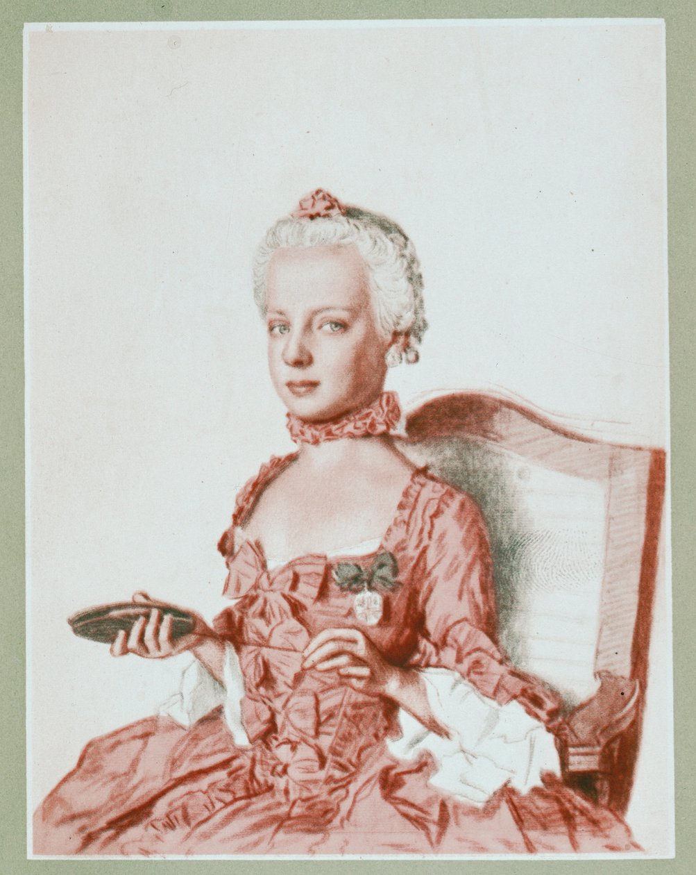 Marie-Antoinette főhercegnő (akvarell, karton) alkotó: Jean-Etienne Liotard