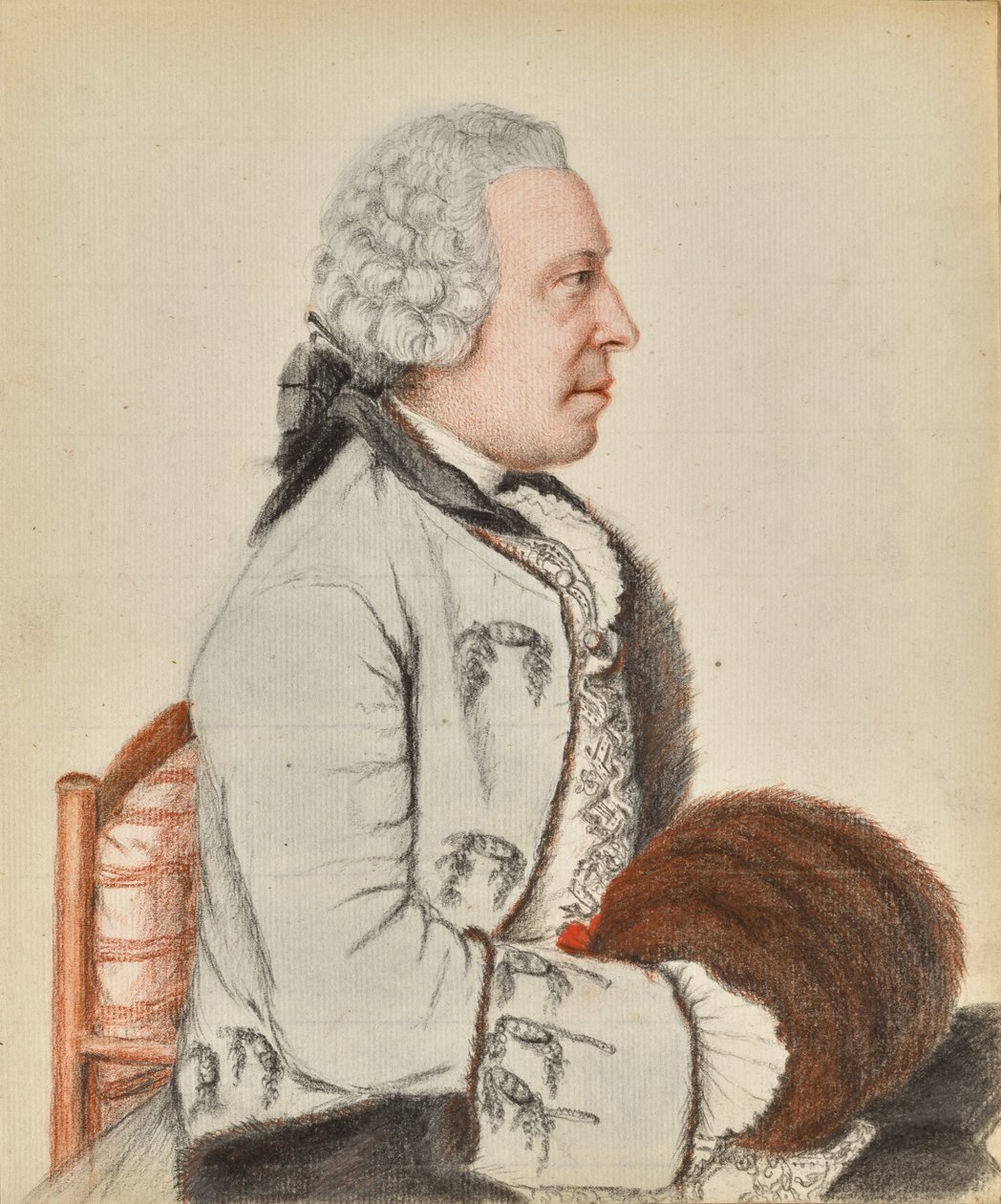 Charles Benjamin de Langes de Montmirail, de Lubières báró portréja (előlap); Charles Benjamin de Langes de Montmirail, de Lubières báró portréja (hátlap) alkotó: Jean-Étienne Liotard