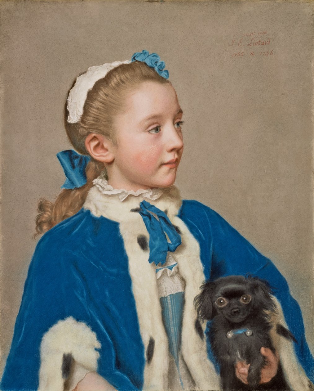 Maria Frederike van Reede-Athlone portréja hétéves korában alkotó: Jean-Étienne Liotard