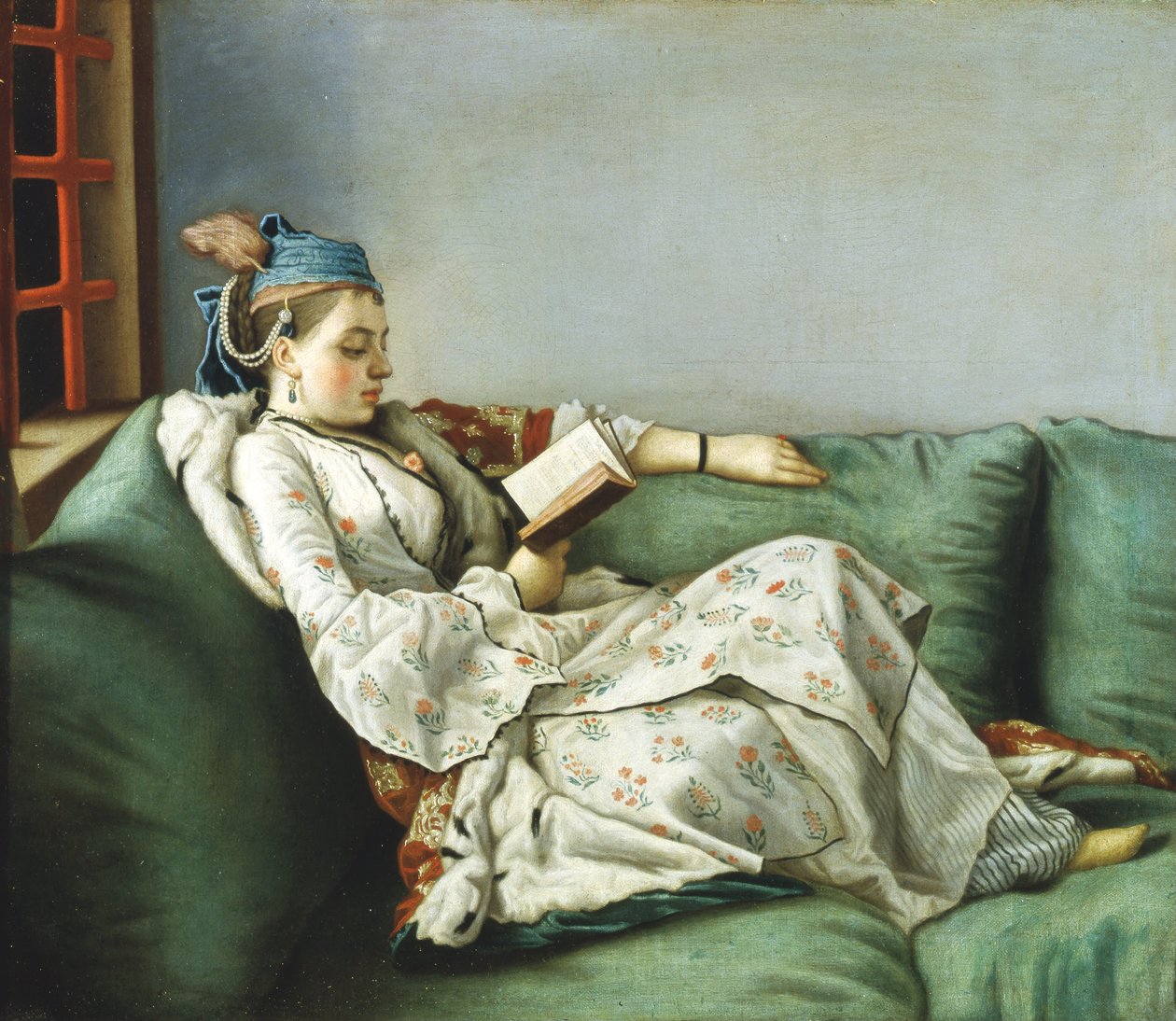 A francia Maria Adelaide török ​​stílusban öltözött portréja alkotó: Jean Étienne Liotard