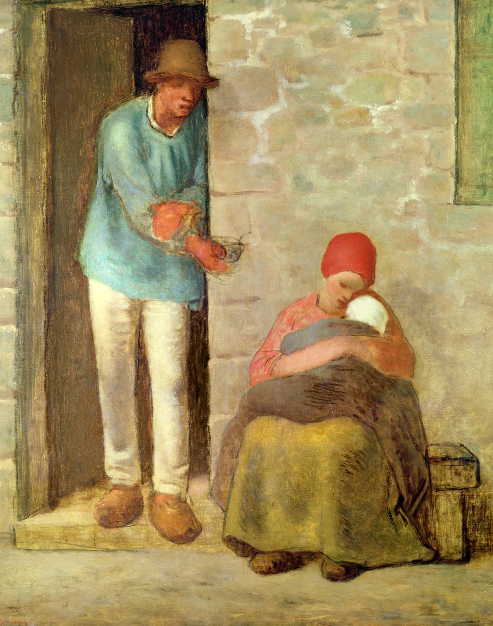 Táplálkozás, 1858 alkotó: Jean Francois Millet