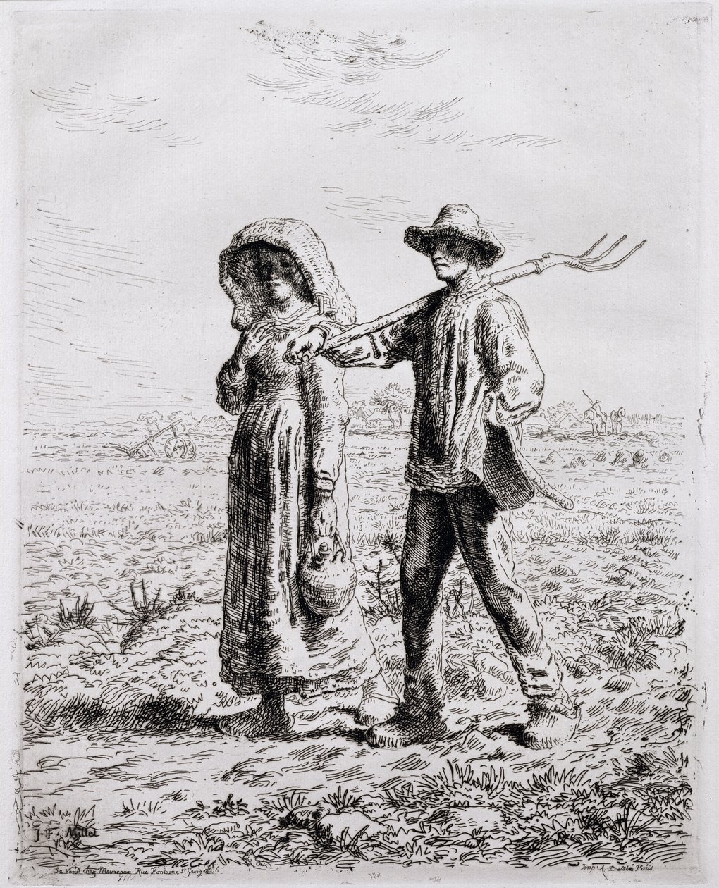 Munkába indulás, 1863 alkotó: Jean Francois Millet