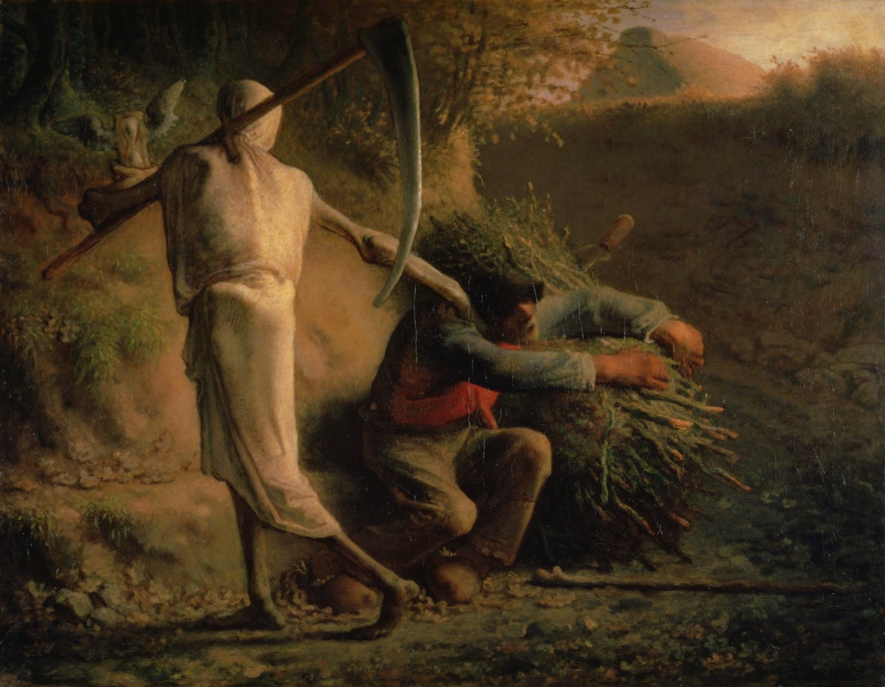 A Halál és a Favágó alkotó: Jean Francois Millet