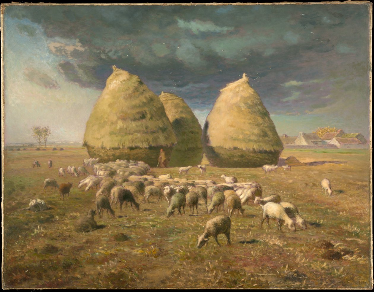 Szénakazlak: ősz alkotó: Jean-Francois Millet