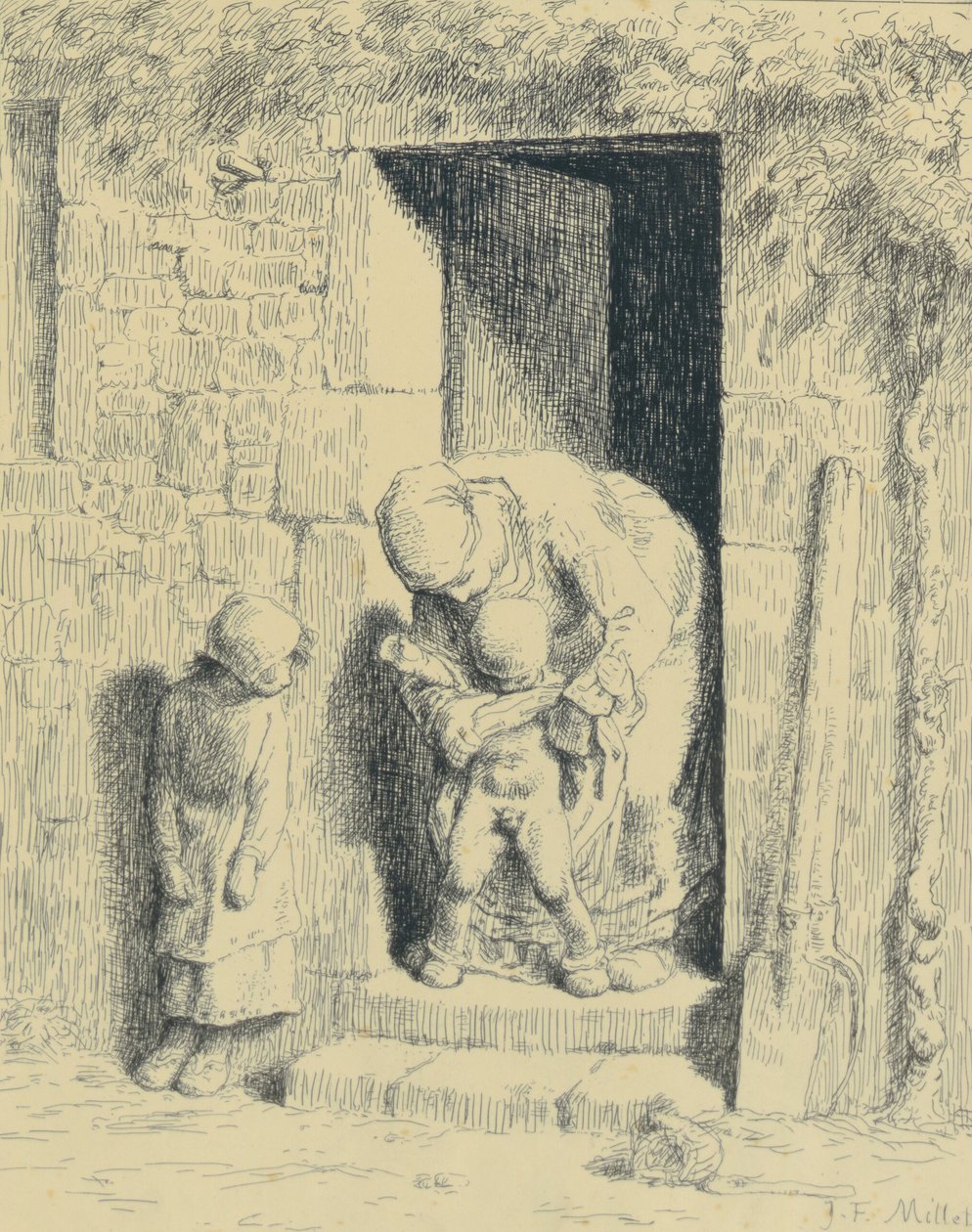Anyai elővigyázatosság alkotó: Jean-Francois Millet