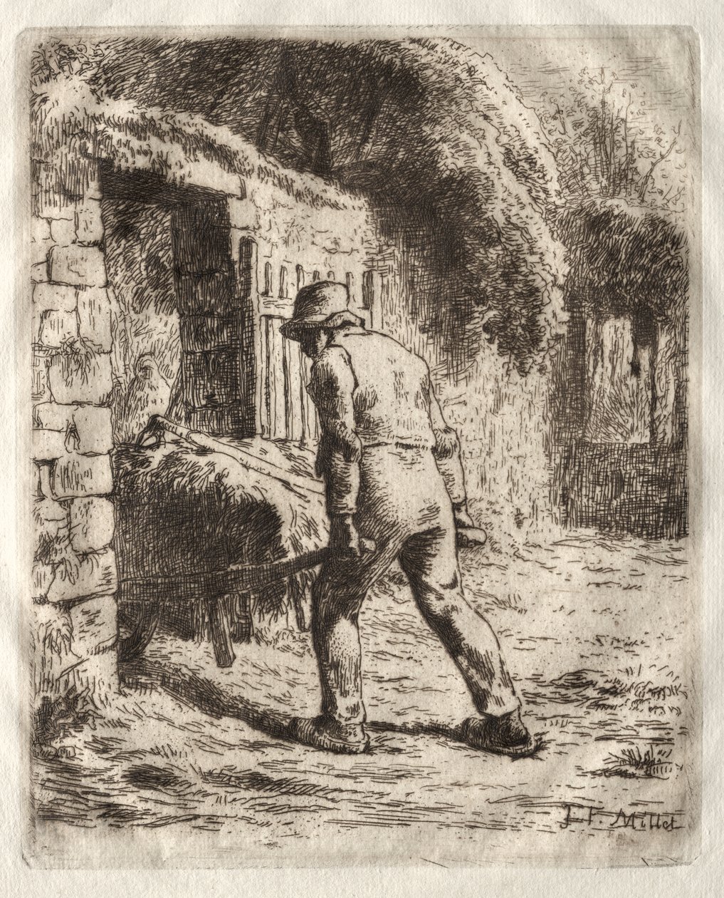 Talicskás paraszt alkotó: Jean-Francois Millet