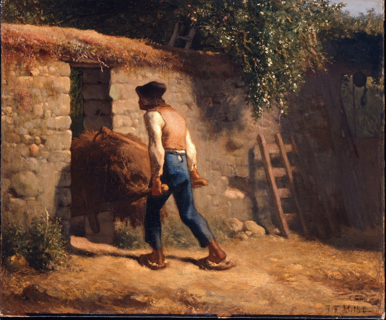 Paraszt talicskával alkotó: Jean-Francois Millet