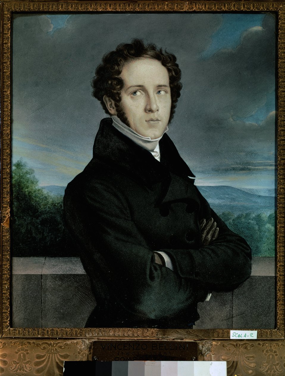 Bellini Vincenzo portréja, XIX. század első fele (olaj, vászon) alkotó: Jean-Francois Millet