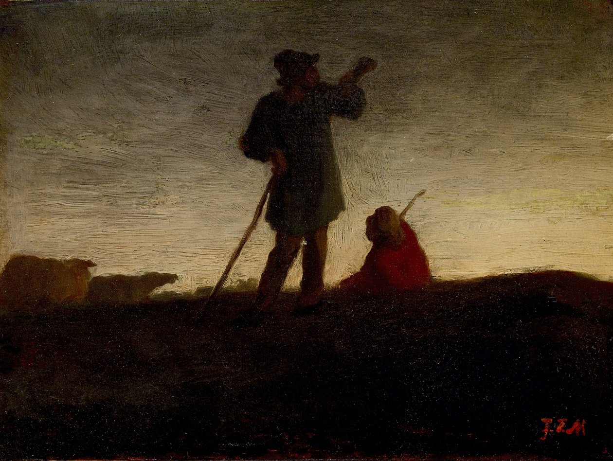 A nyáj felidézése alkotó: Jean Francois Millet