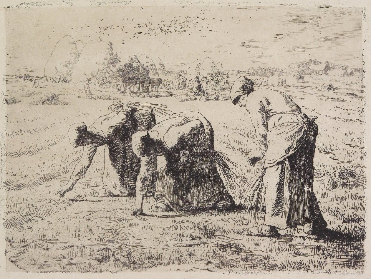 Die Ährenleserinnen alkotó: Jean-Francois Millet