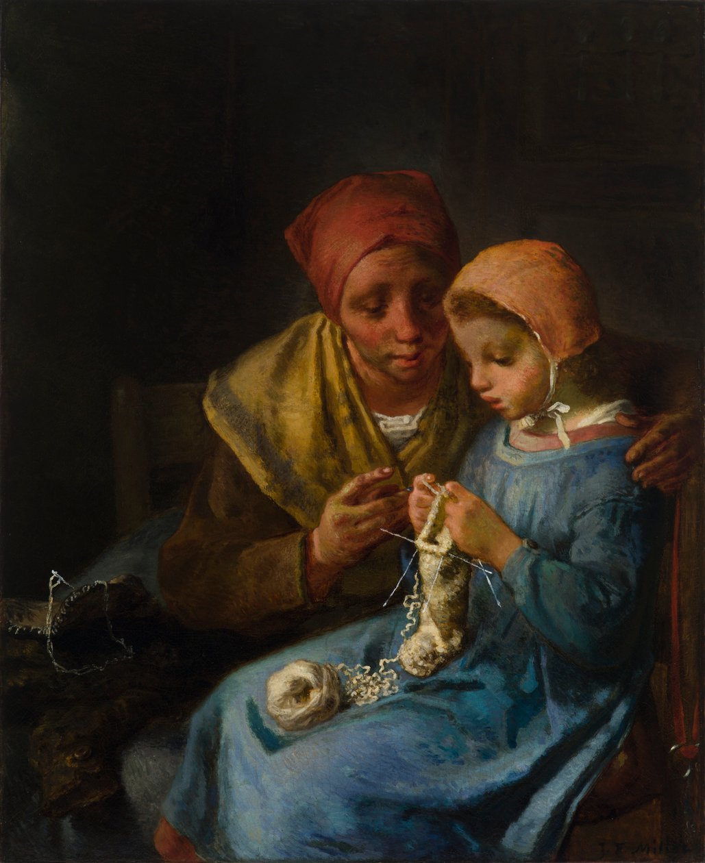 A kötés lecke alkotó: Jean-Francois Millet