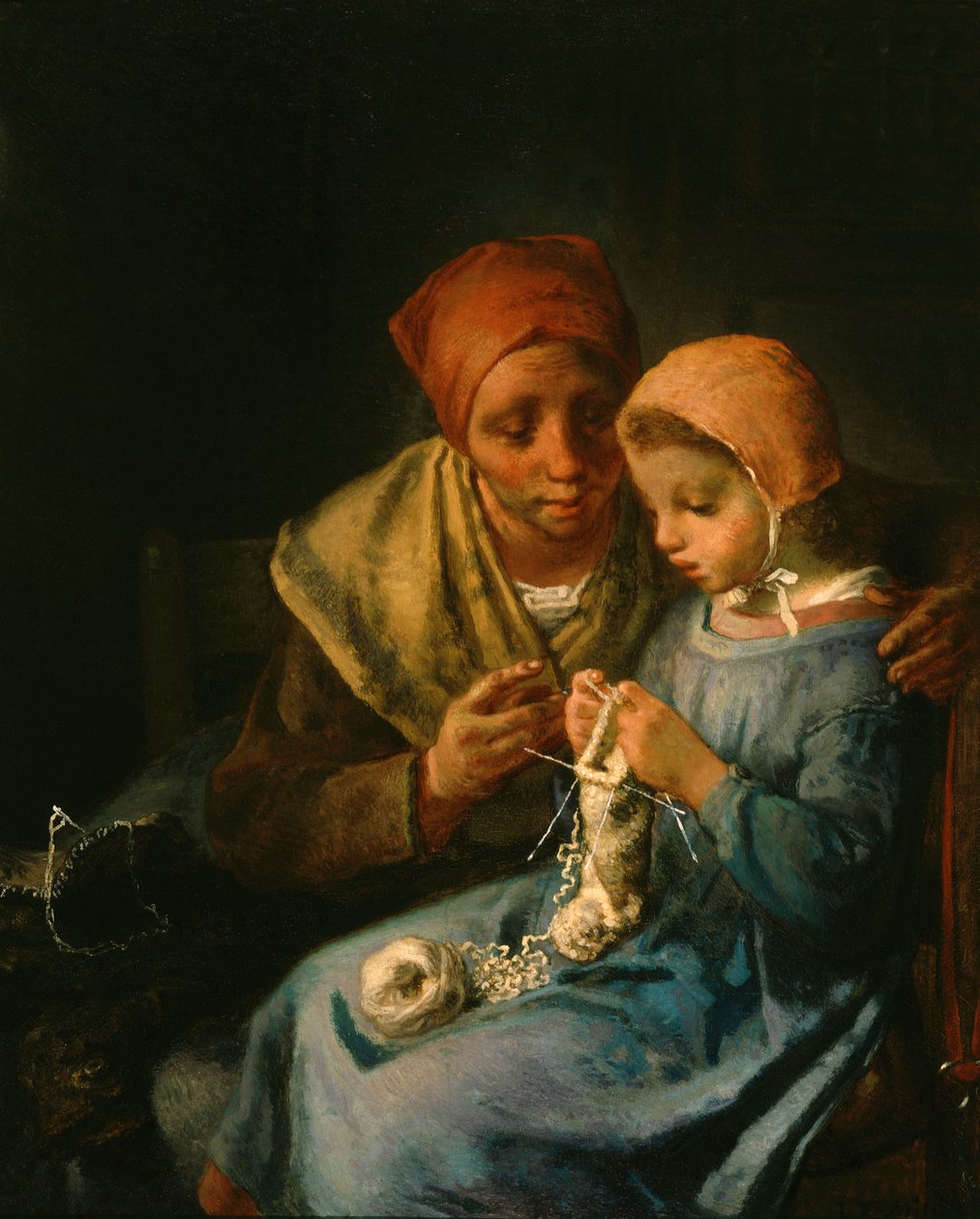 A kötés lecke alkotó: Jean Francois Millet