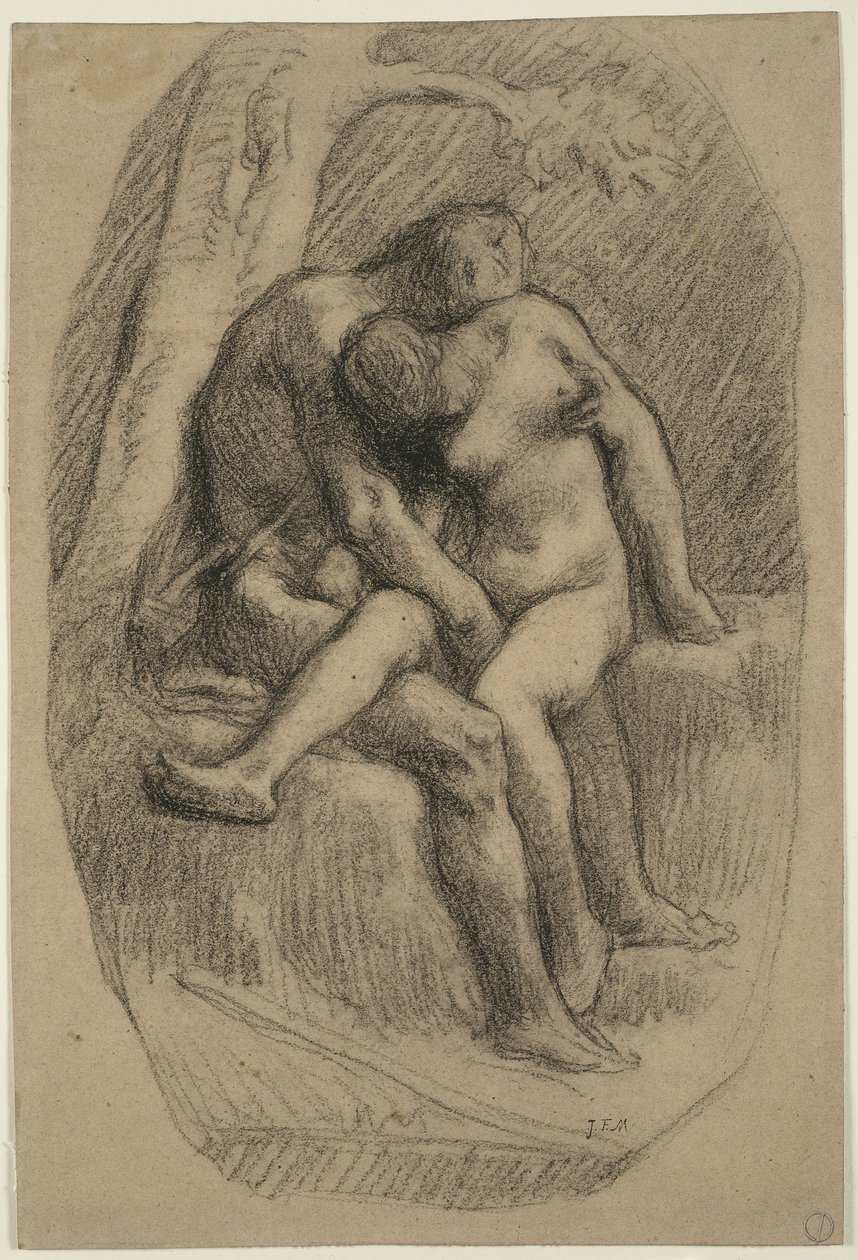 A szerelmesek alkotó: Jean-Francois Millet