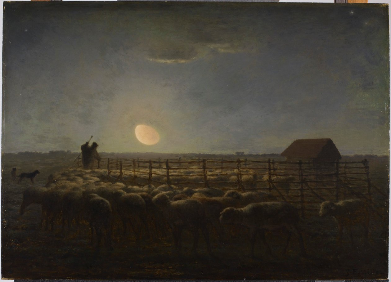 A juhakol, holdfény alkotó: Jean-Francois Millet