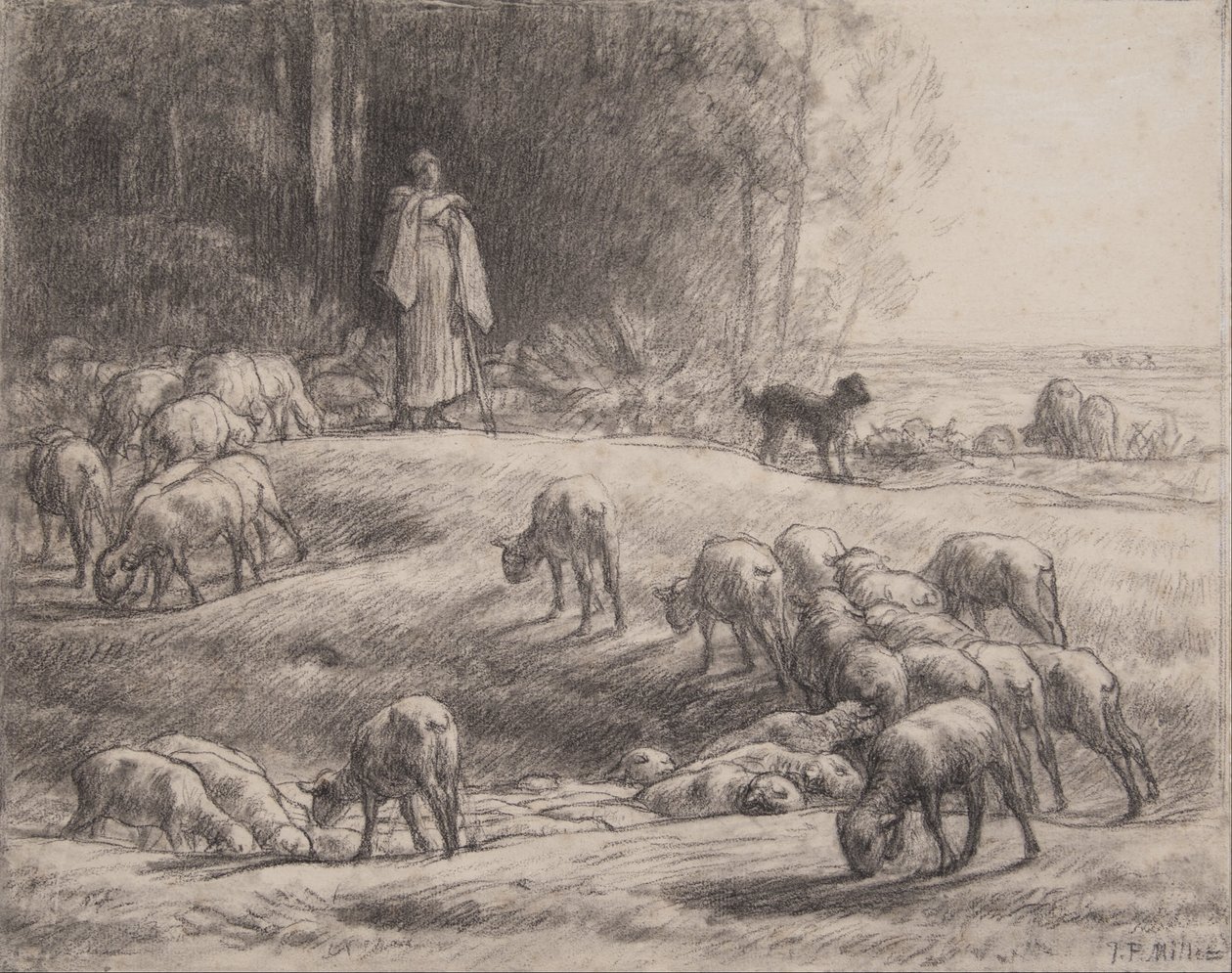 A pásztornő alkotó: Jean-Francois Millet