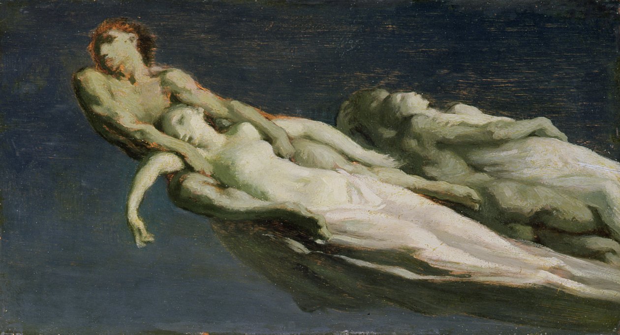 A hullócsillagok (olaj, tábla) alkotó: Jean Francois Millet