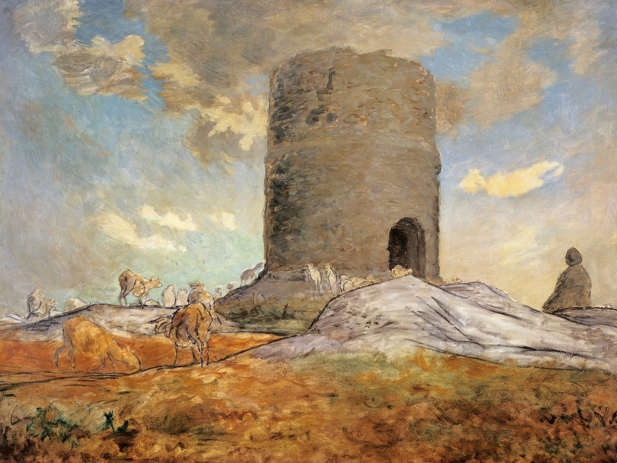 A barbizoni Chailly tornya, Jean-Jean-Francois Millet (1814-1875). alkotó: Jean Francois Millet
