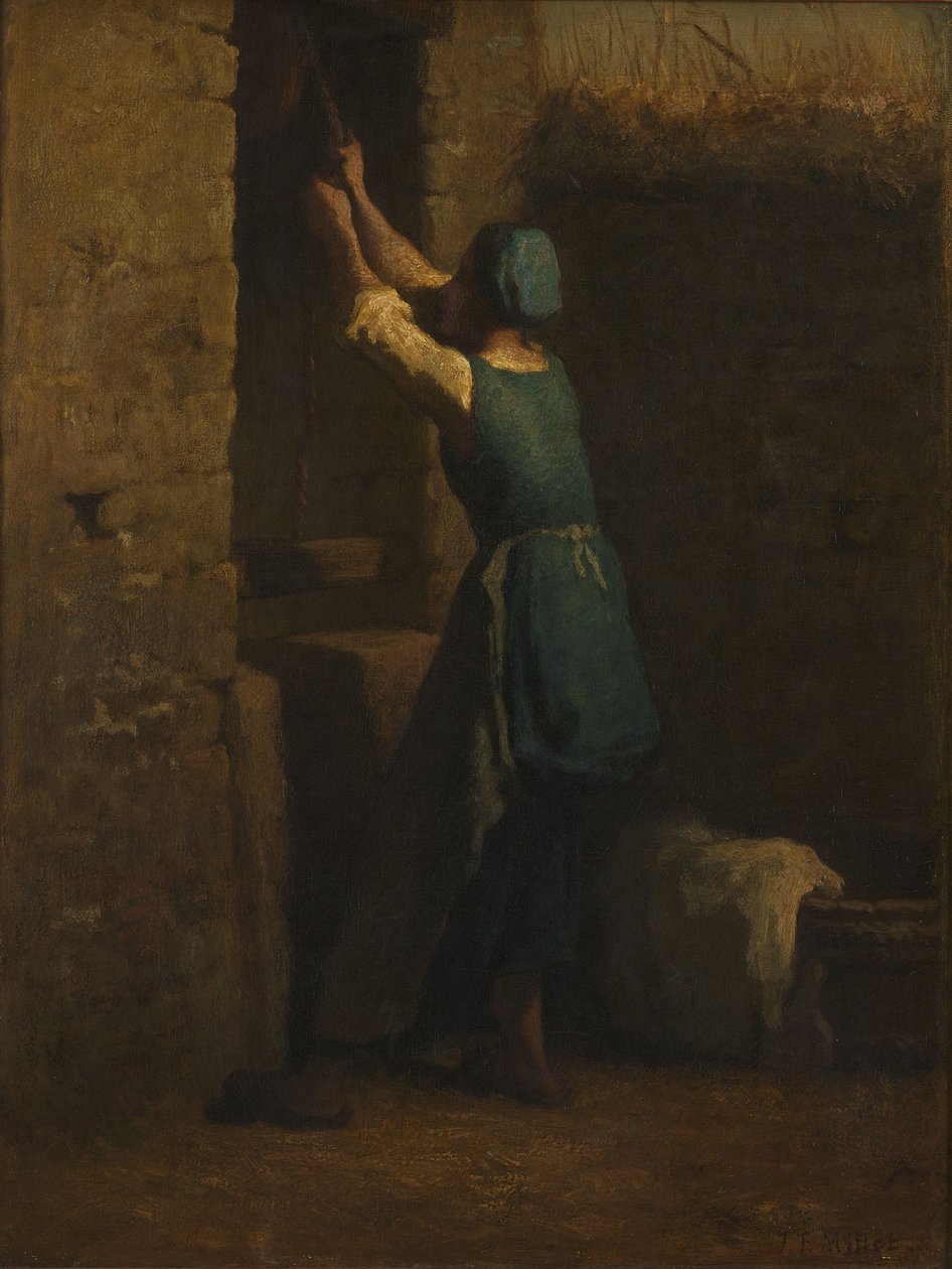 Nő a kútnál alkotó: Jean-Francois Millet
