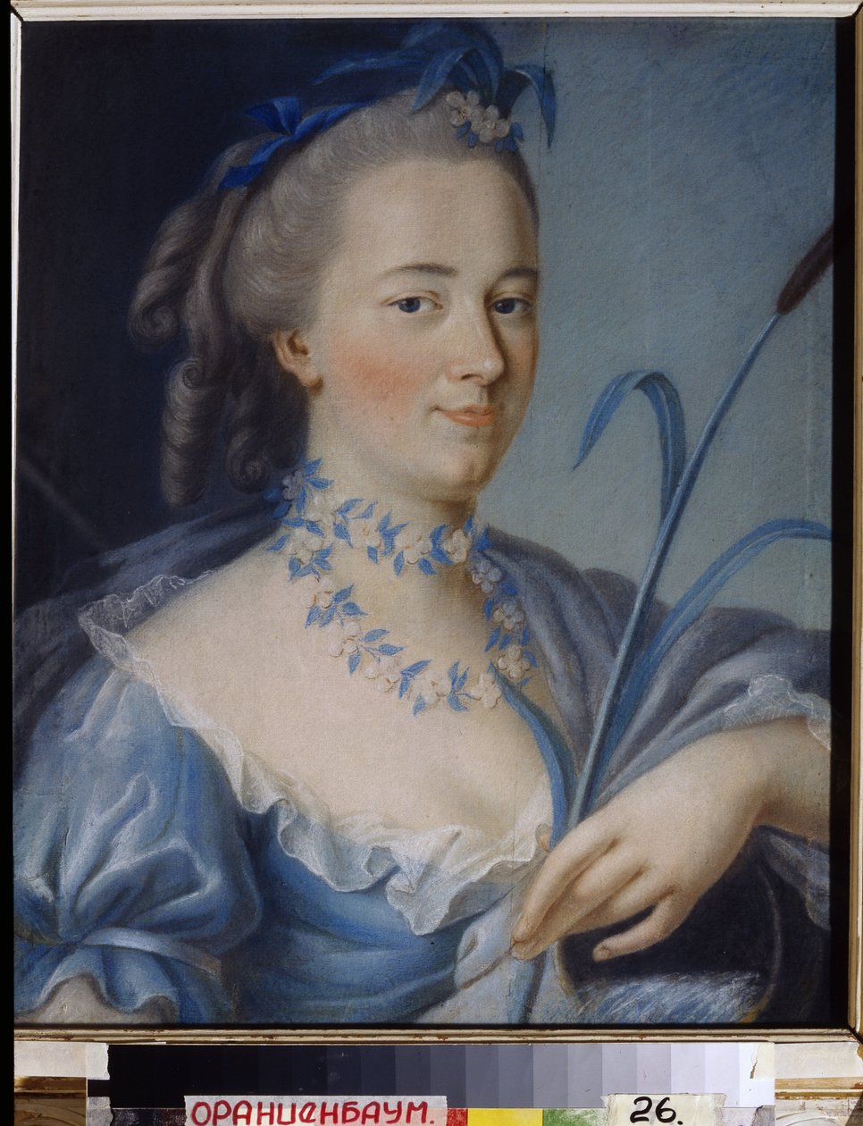 Víz. Praskovia Alexandrovna Bruce grófnő portréja (született: Rumjantsev alkotó: Jean Francois Samsois