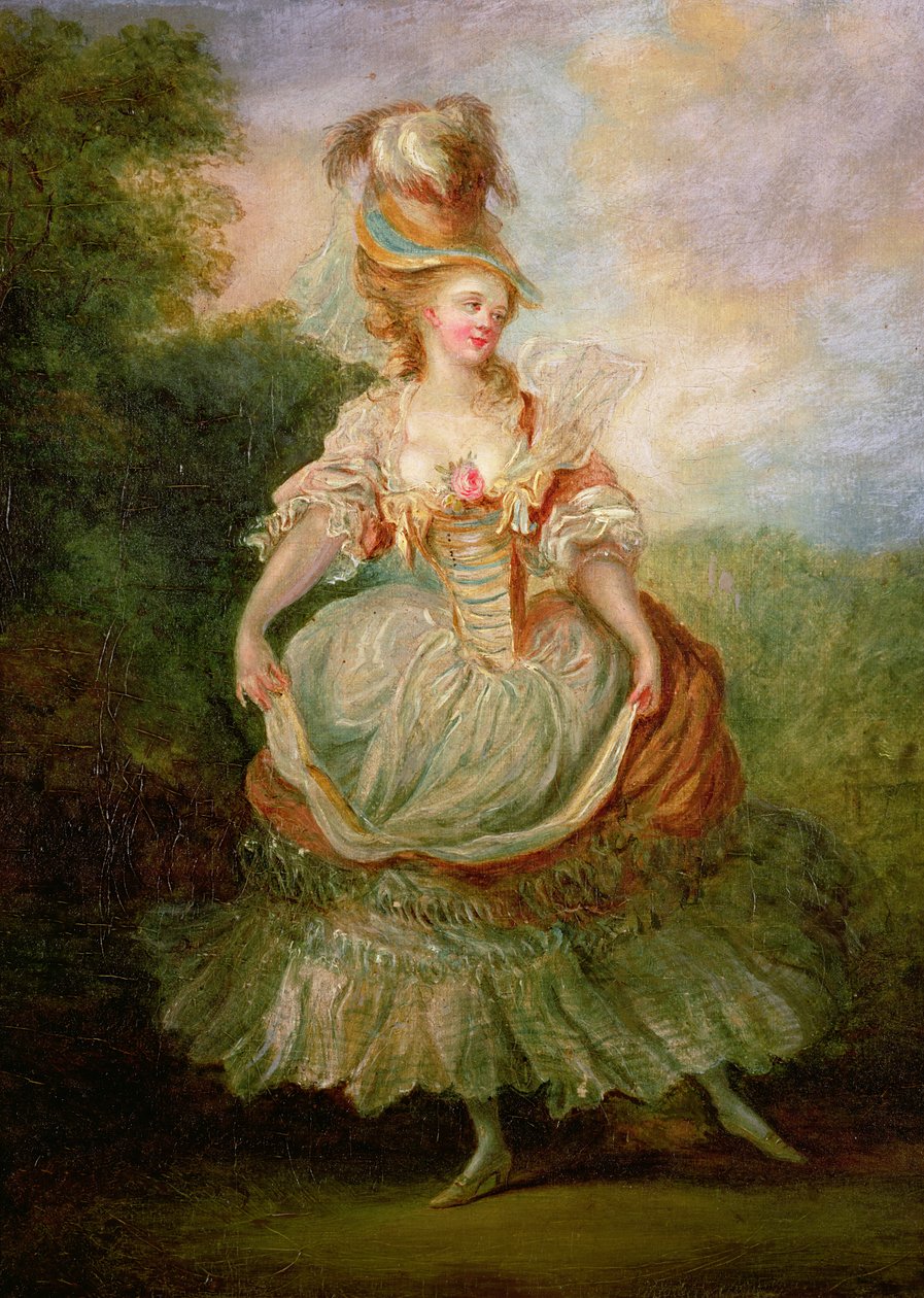 Rózsa dekoltázsú táncosnő alkotó: Jean Frederic Schall