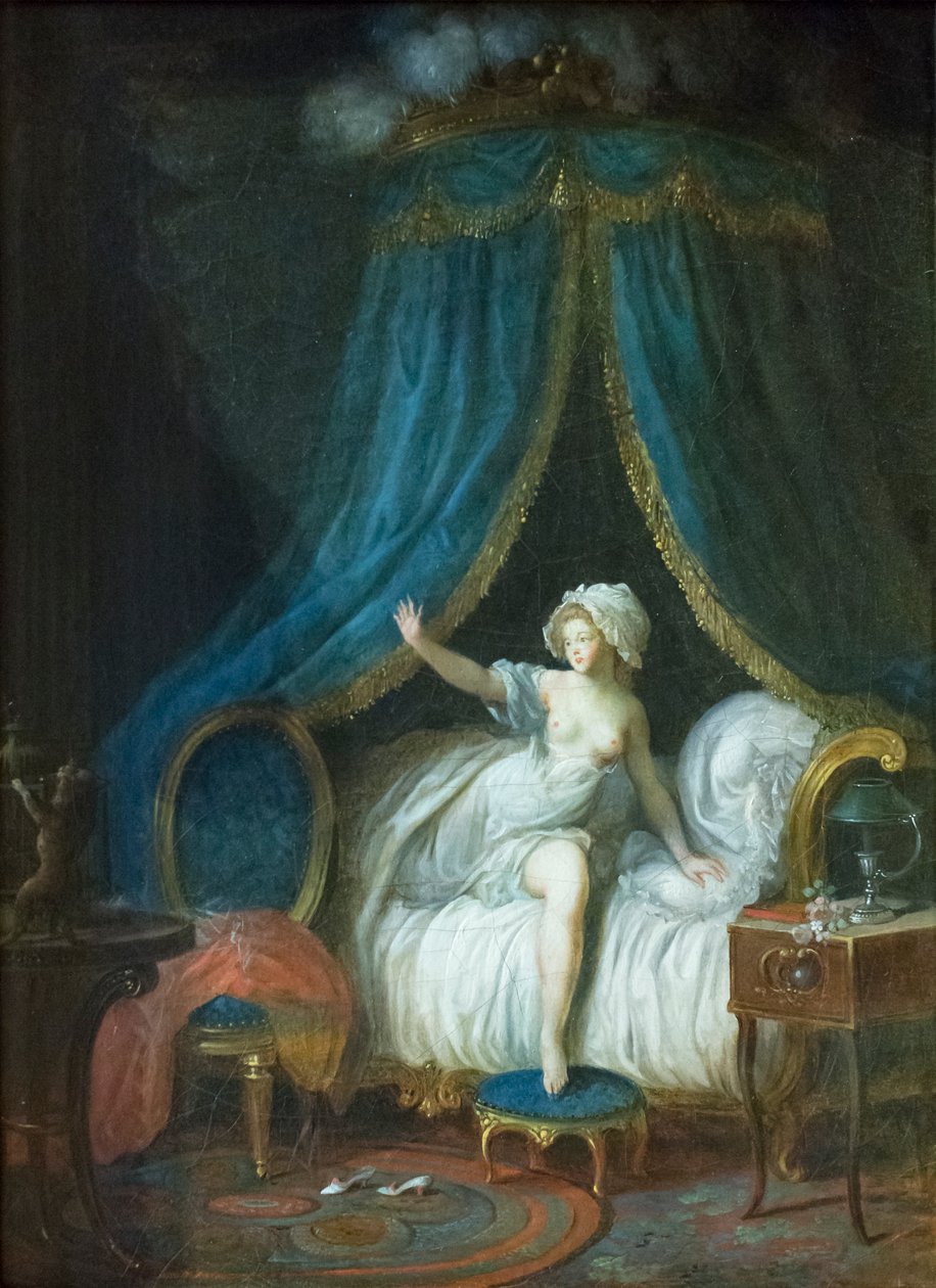Lány felemelkedik az ágyából alkotó: Jean Frederic Schall