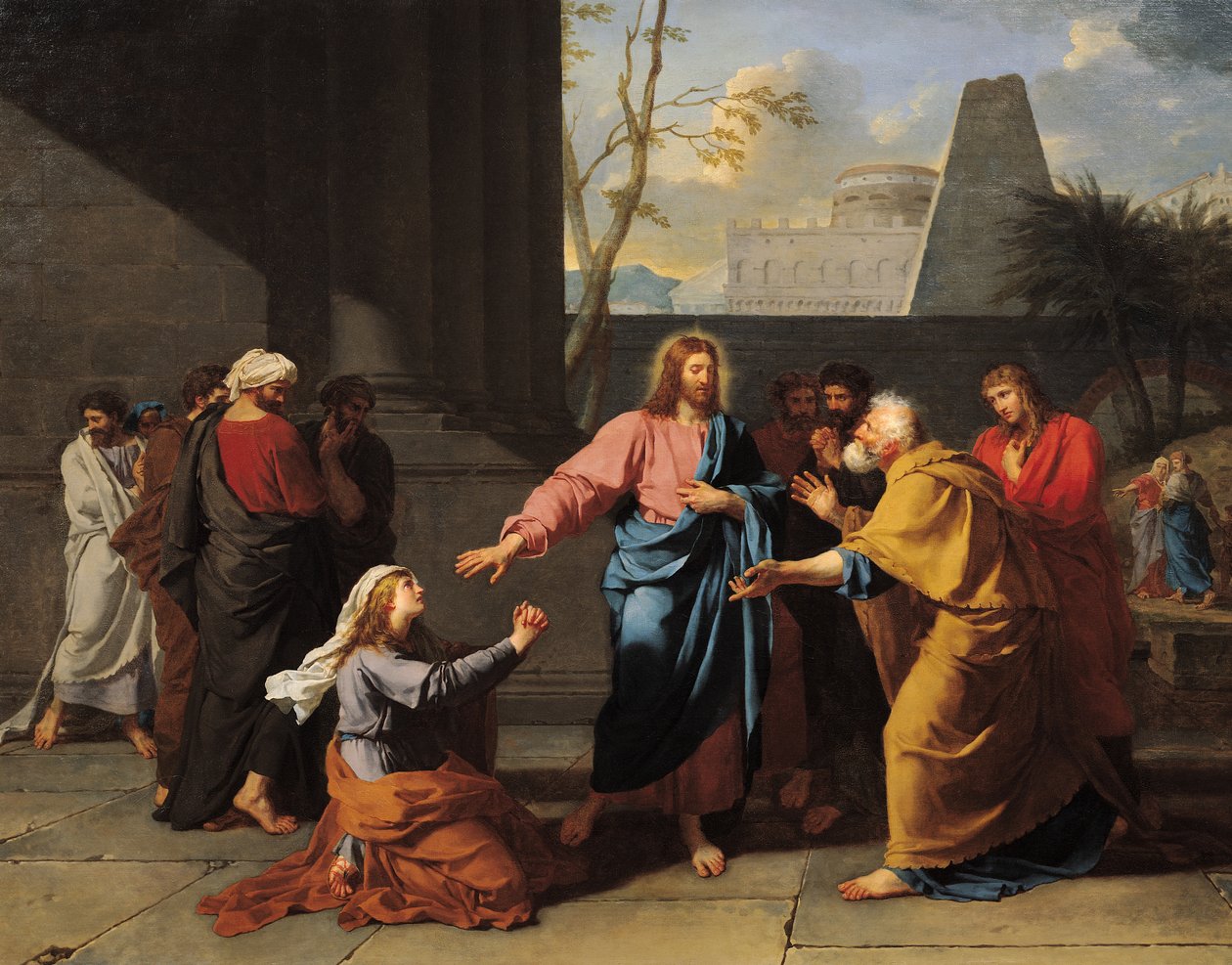 Krisztus és a kánaáni nő, 1783-84 alkotó: Jean-Germain Drouais