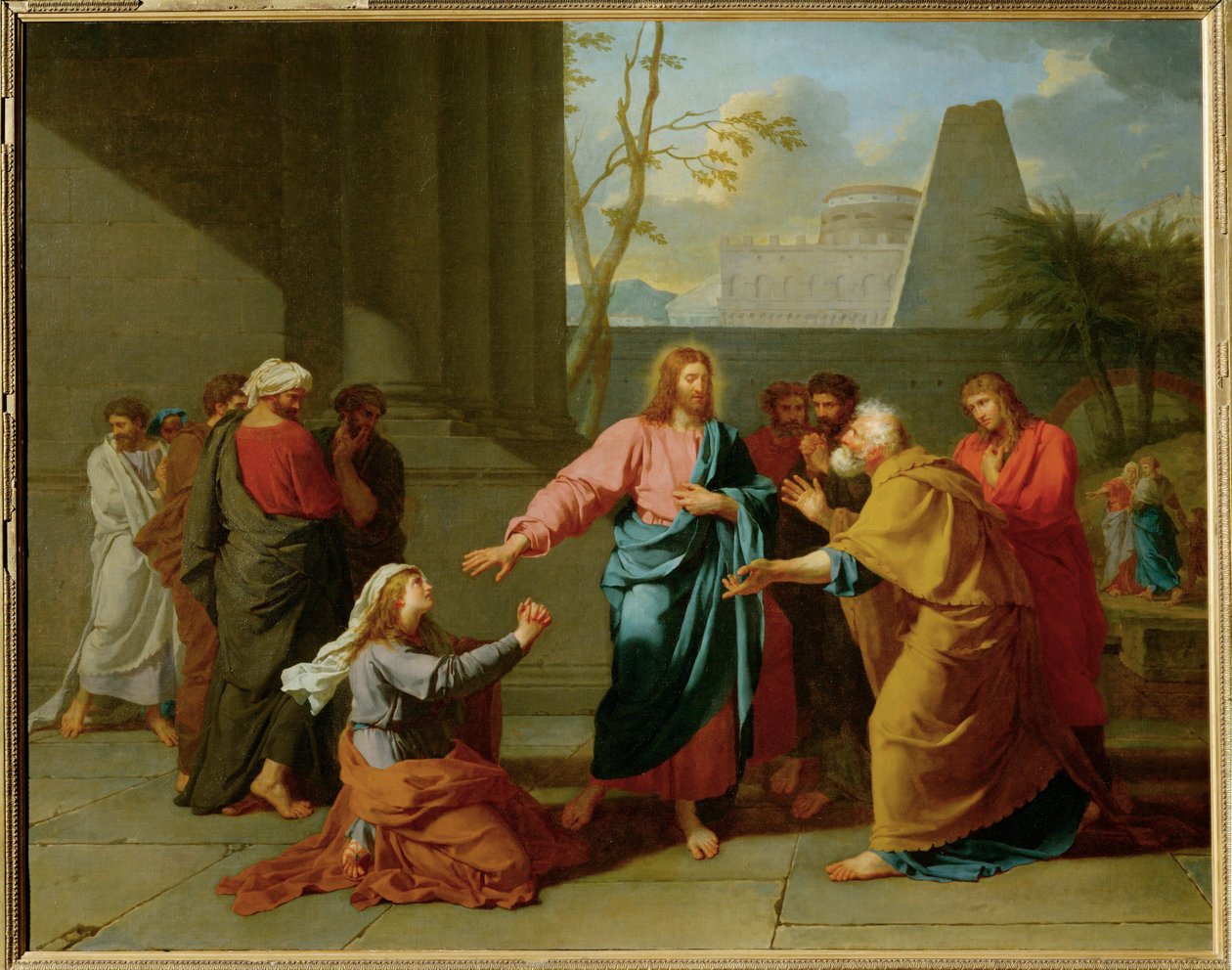 Krisztus és a kánaáni asszony alkotó: Jean-Germain Drouais