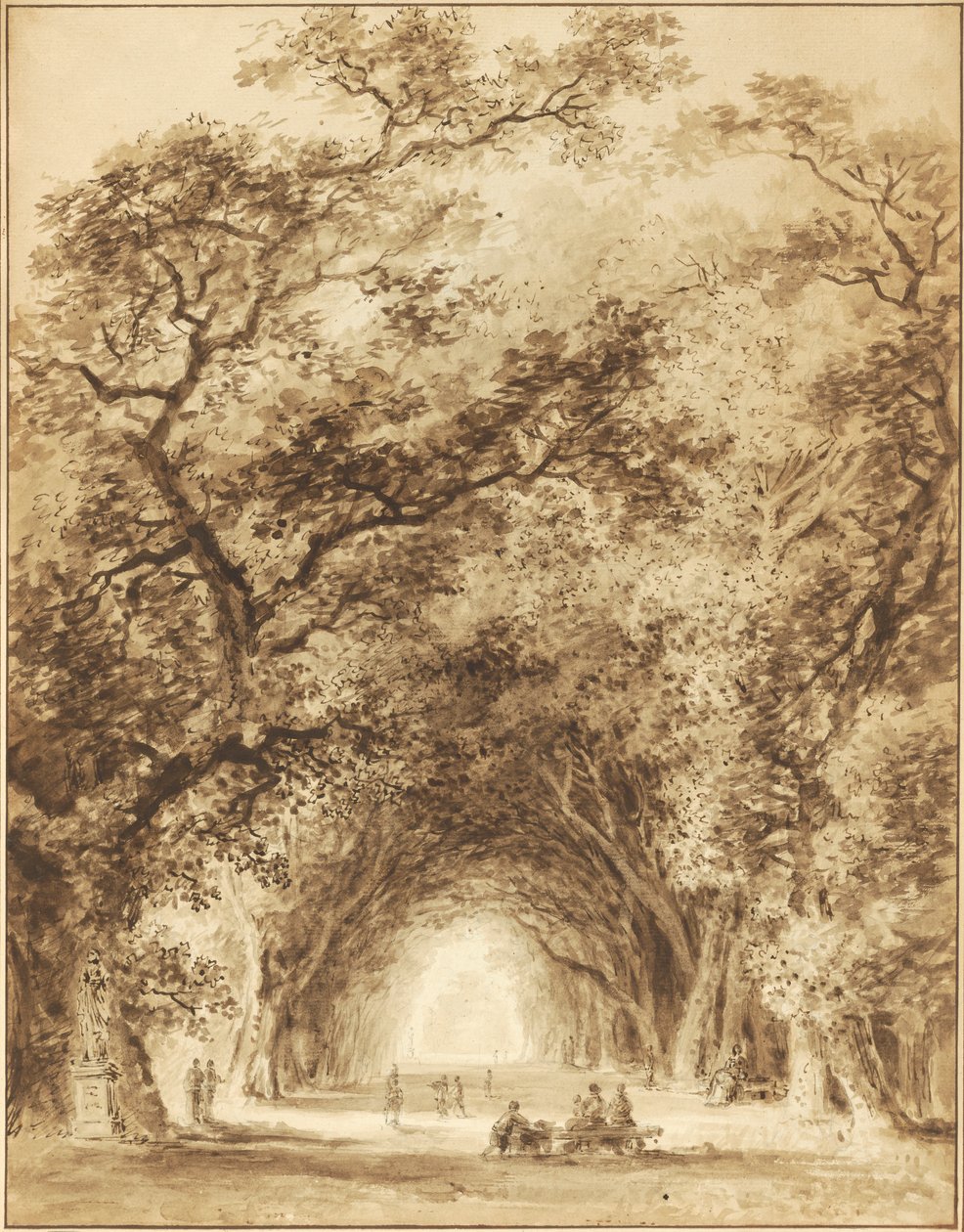 Árnyékos sugárút, 1774 alkotó: Jean Honore Fragonard