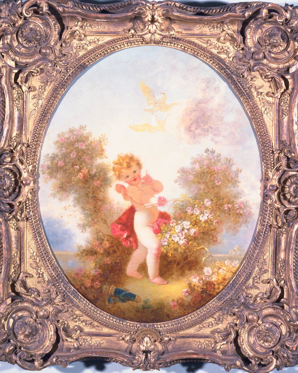 Ámor a rózsák között, avagy Szeresd az őrszemet, 1775 körül alkotó: Jean Honore Fragonard