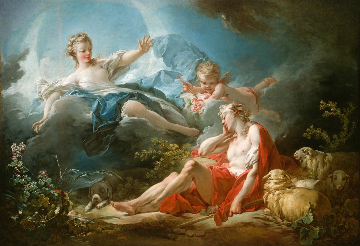 Diana és Endymion, 1753-56 körül alkotó: Jean Honore Fragonard