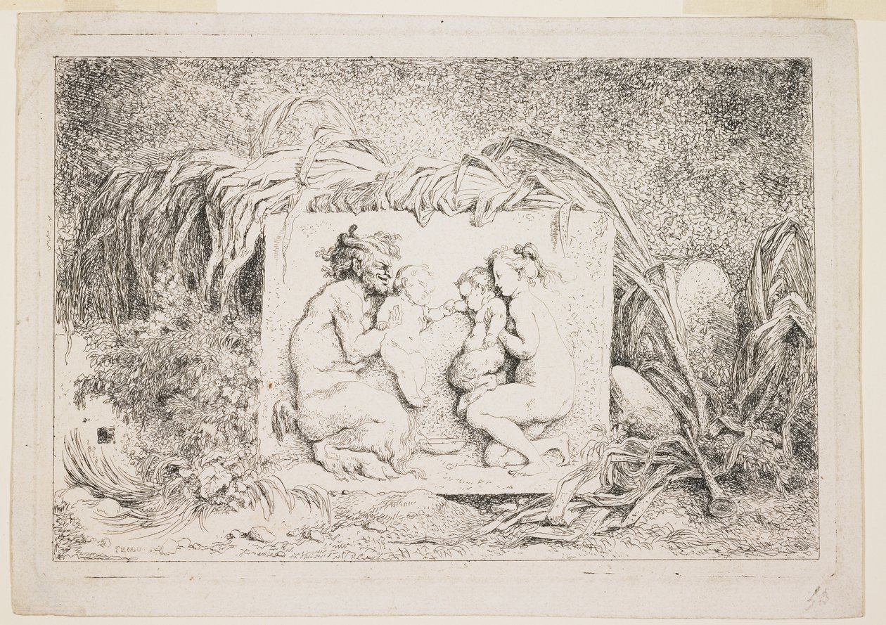 A szatír családja, 1763 alkotó: Jean Honore Fragonard