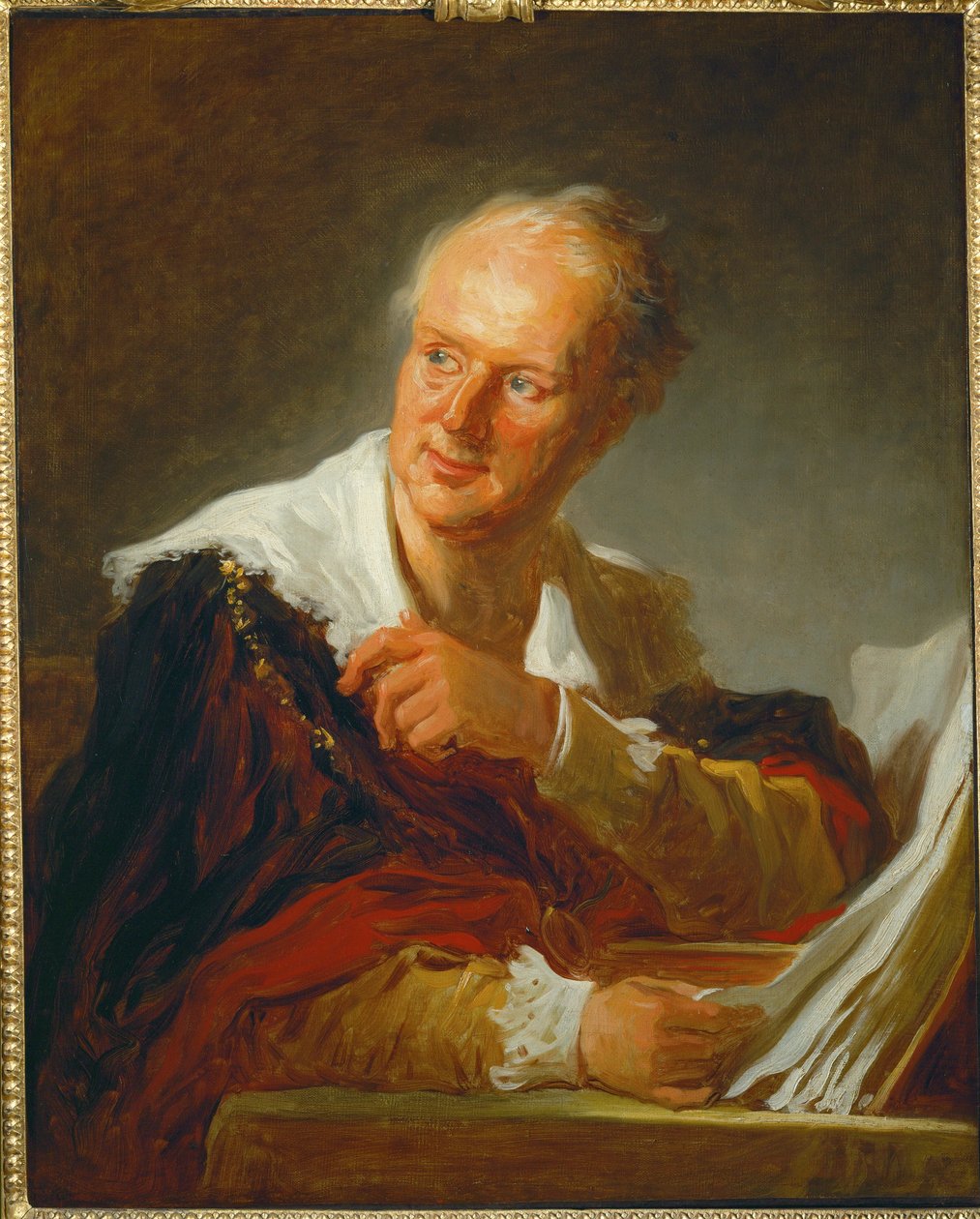 Denis Diderot, francia író, filozófus, tudós és ... alkotó: Jean Honore Fragonard