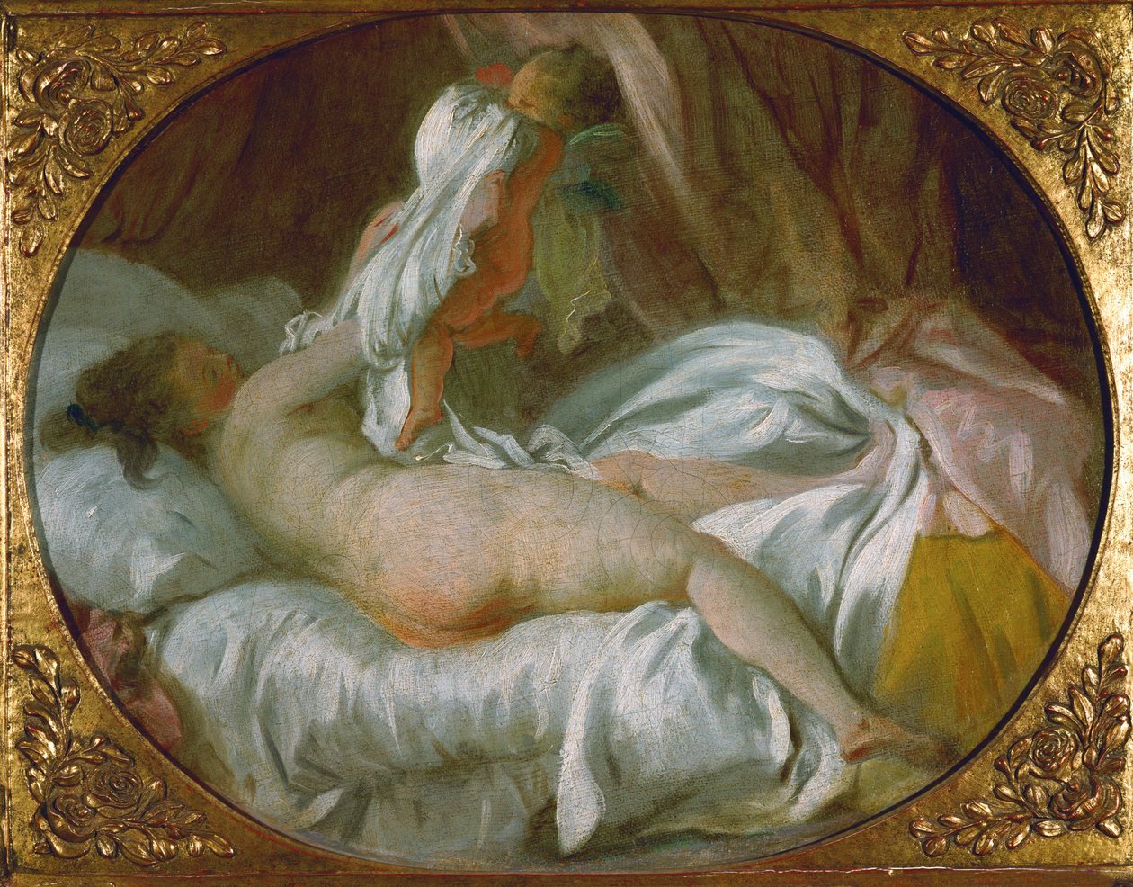 Az ing lekerül ... alkotó: Jean Honore Fragonard