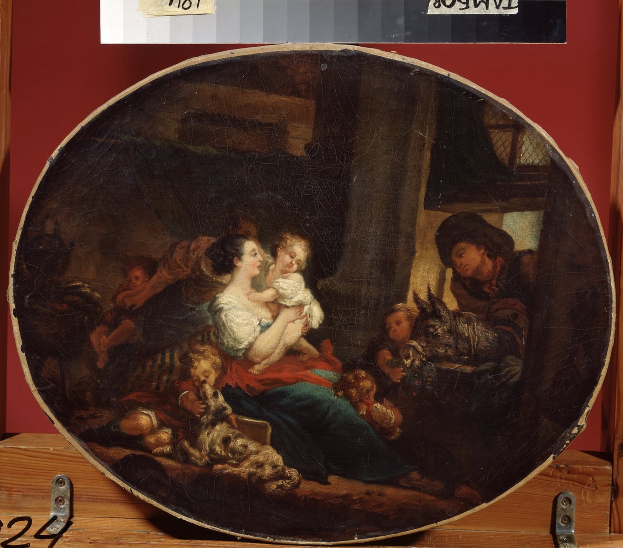 ""A boldog család vagy boldog termékenység"" (Boldog család) Jean Honore Fragonard (1732-1806) festménye 1773-1776 Regionális Művészeti Galéria, Tambov Oroszország alkotó: Jean Honore Fragonard