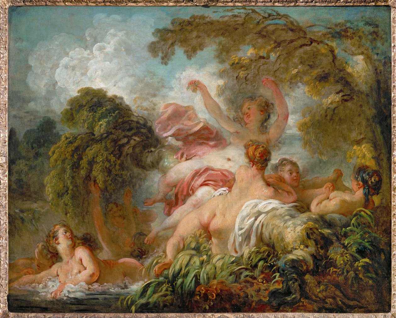 Les baigneuses. A fürdőzők ... alkotó: Jean Honore Fragonard