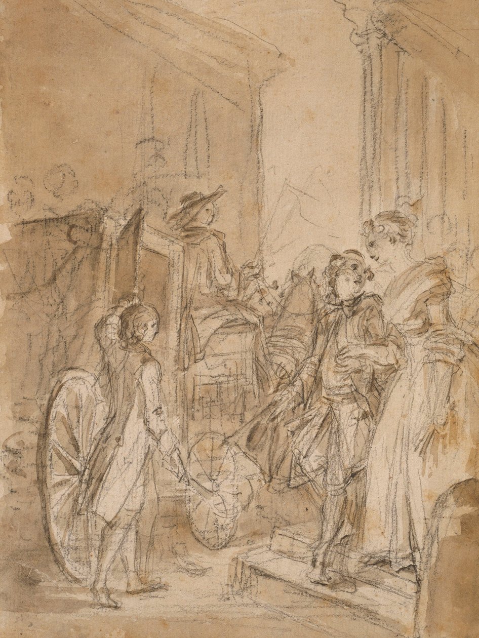 Indulás edzővel alkotó: Jean-Honore Fragonard