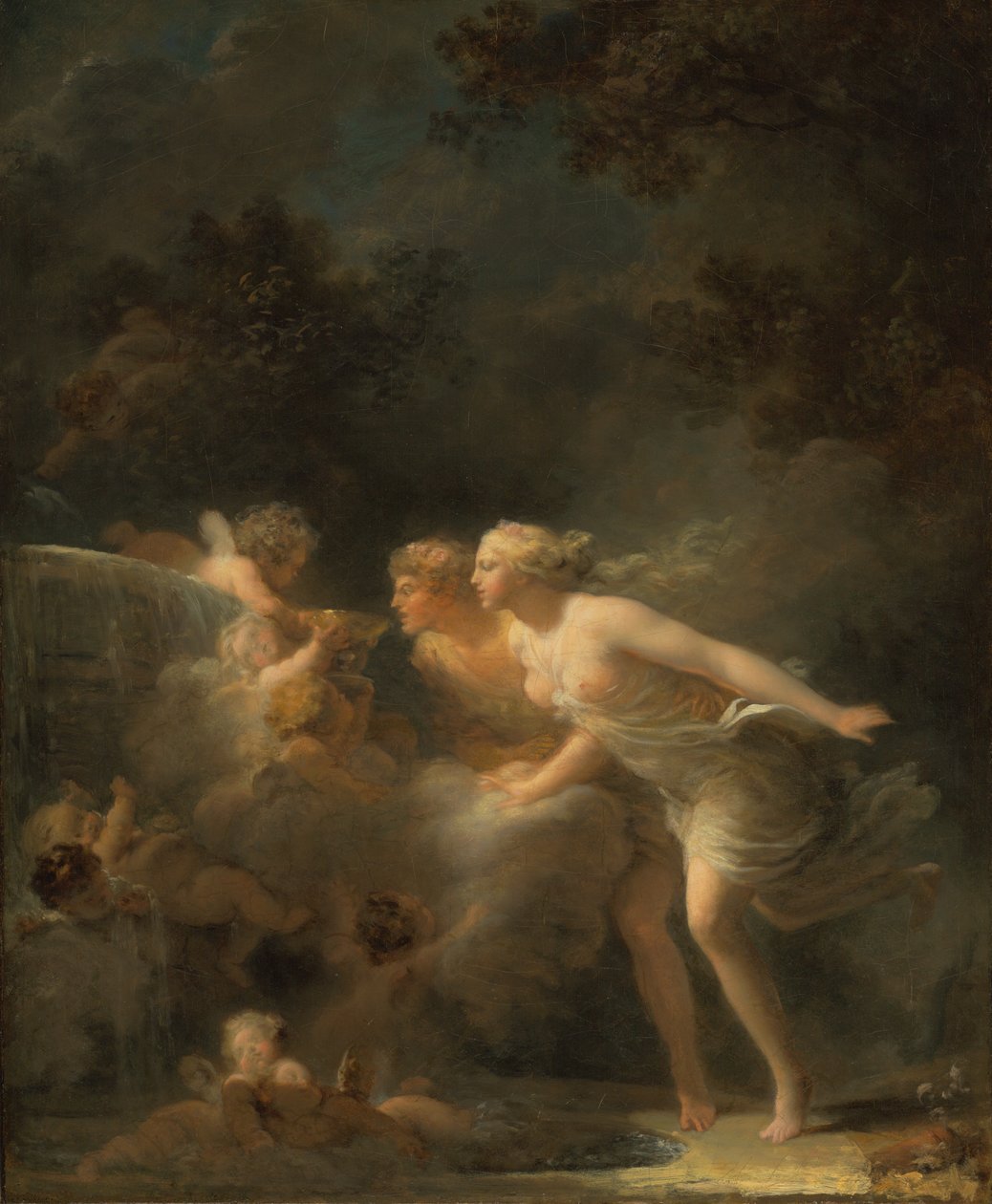 A szerelem kútja alkotó: Jean-Honore Fragonard