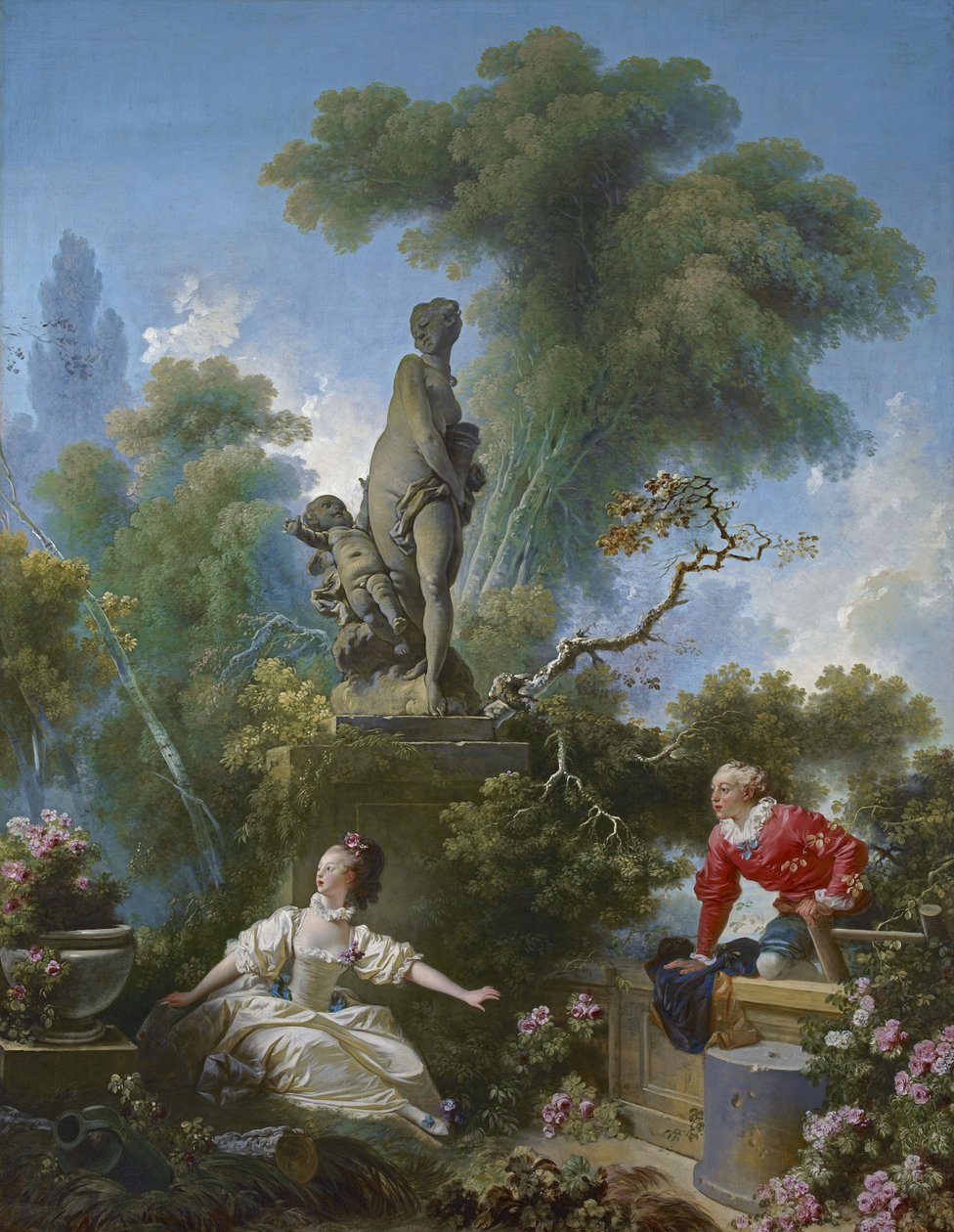 A szerelem fejlődése: A találkozás alkotó: Jean-Honore Fragonard
